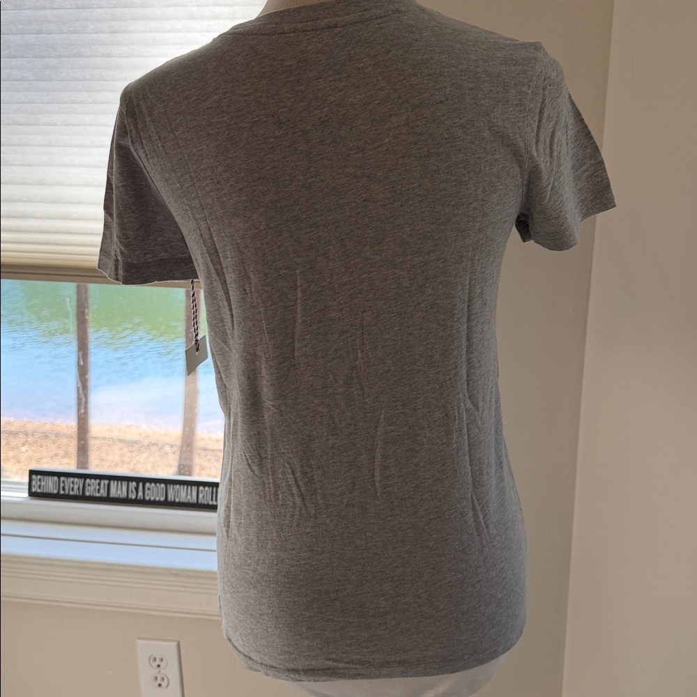 NWT 1901 Heather Gray Sparkle, Twinkle, Happy & Joy Festive Tee, Small - Picture 4 of 7
